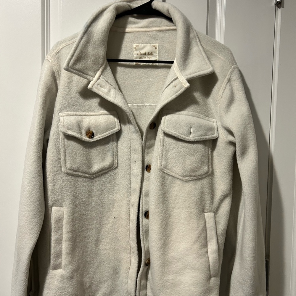 Cream Button-Up Jacket